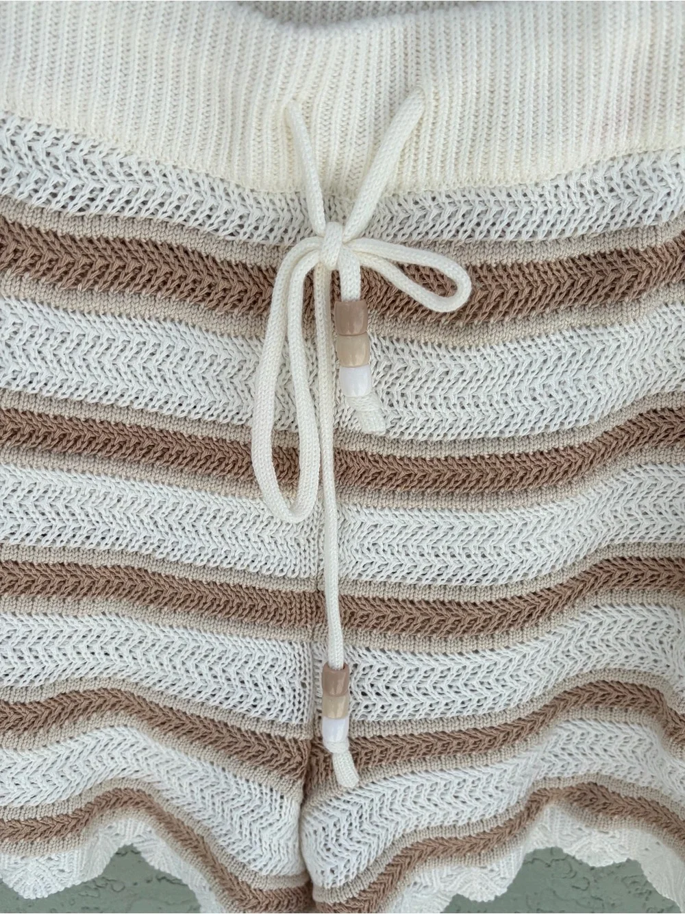 Madden NYC Crochet Tank Top and Shorts Set - Size XL